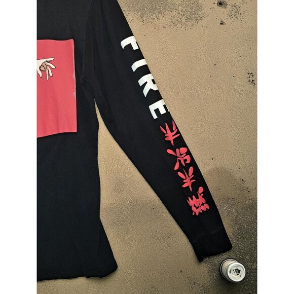 My Hero Academia Shoto Todoroki Fire & Ice Long-Sleeve T-Shirt Men's Small Youth - Picture 3 of 11